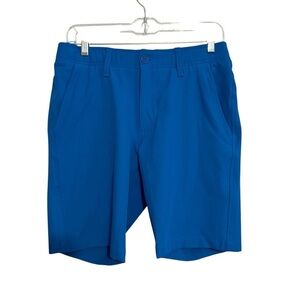 Under Armour Drive Taper Golf Men’s Flat Front Blue Shorts Size 30 9 inch inseam